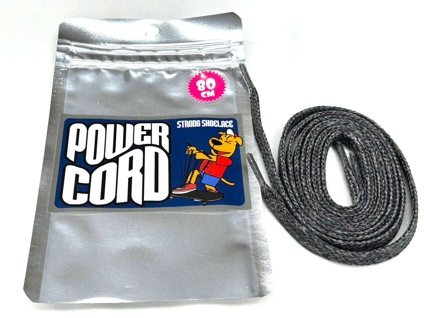 POWER CORD - 市販の靴紐の約１６倍の強度を持つ、切れにくいスケボー用靴紐