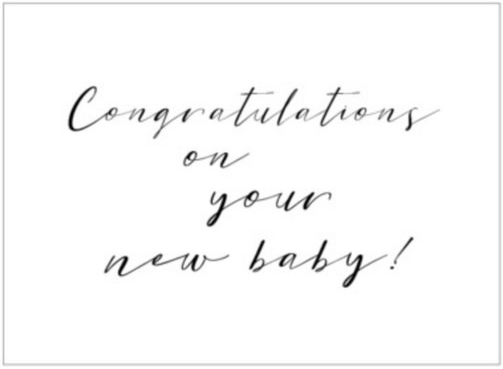 ご出産祝い Congratulations on your new baby!