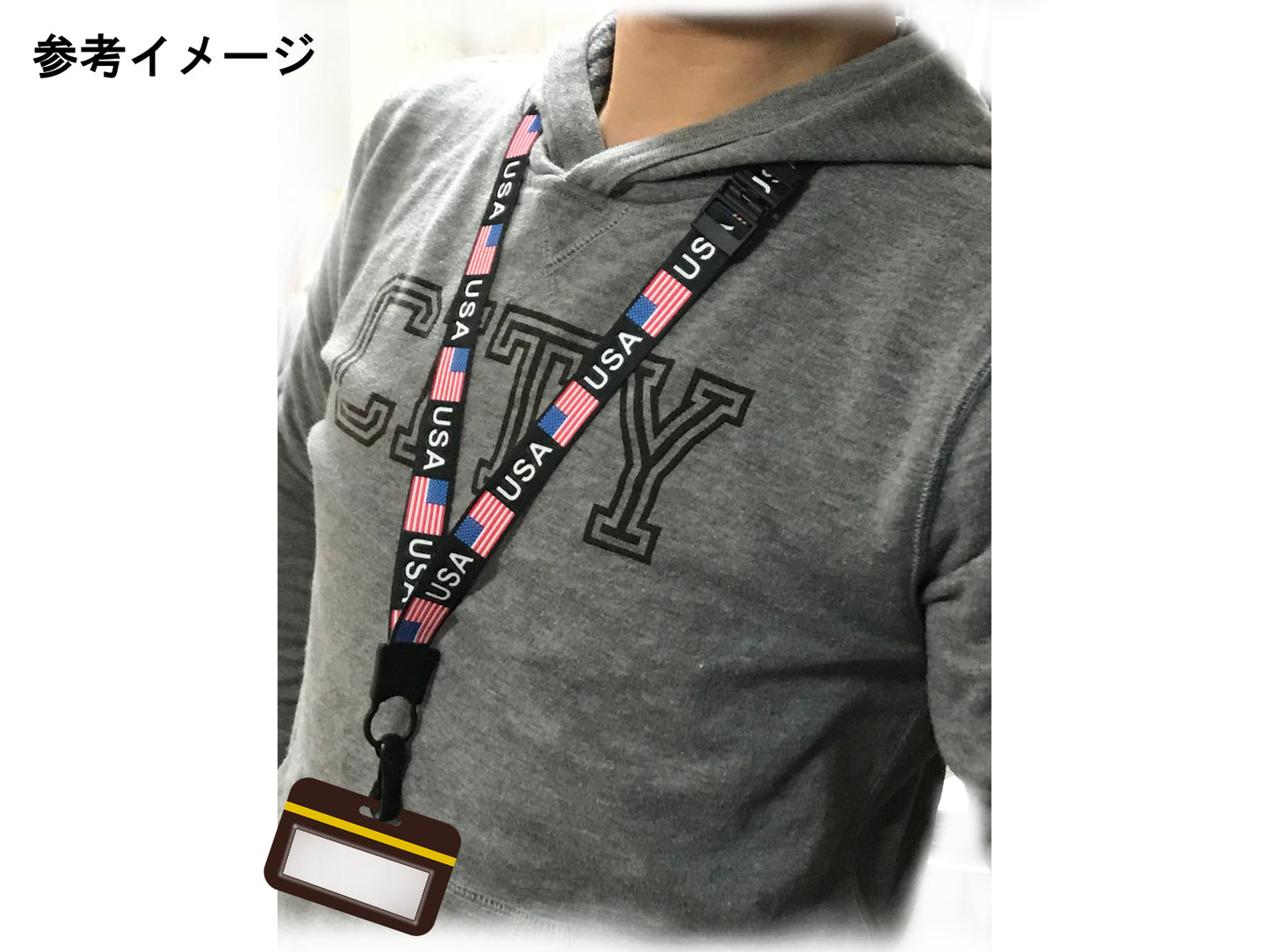 G-FLAG (ジーフラッグ) 国旗柄テープのネックストラップ