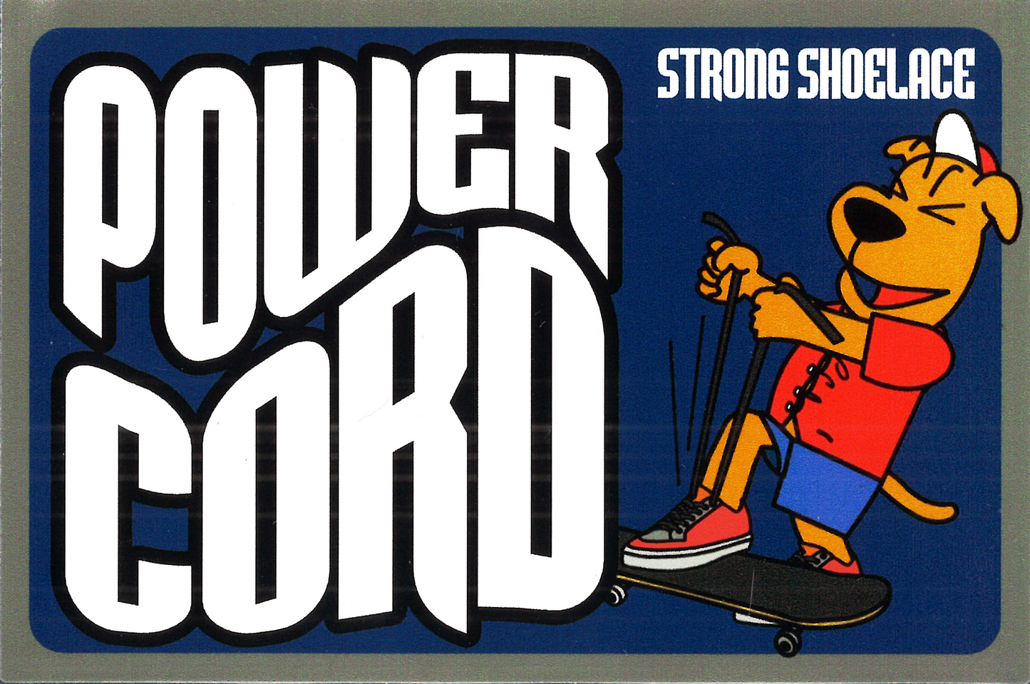 POWER CORD - 市販の靴紐の約16倍の強度を持つ、切れにくいスケボー用靴紐