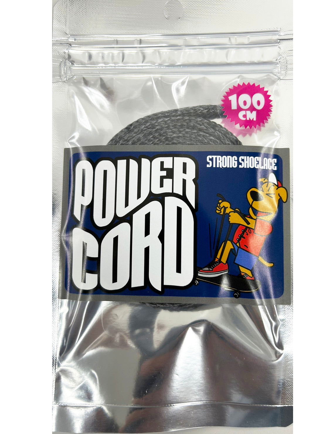 POWER CORD - 市販の靴紐の約16倍の強度を持つ、切れにくいスケボー用靴紐