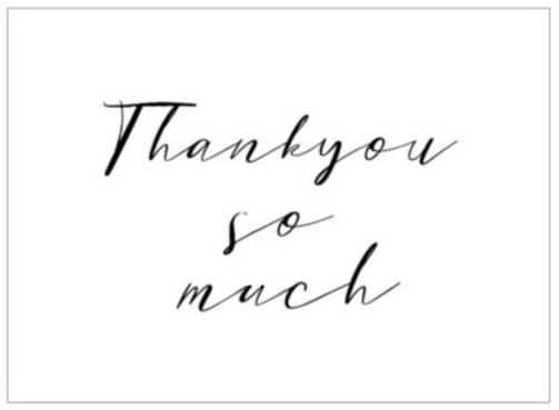 ありがとう Thankyou so much
